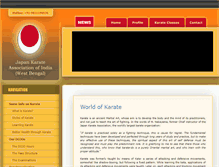 Tablet Screenshot of bengalkarate.org